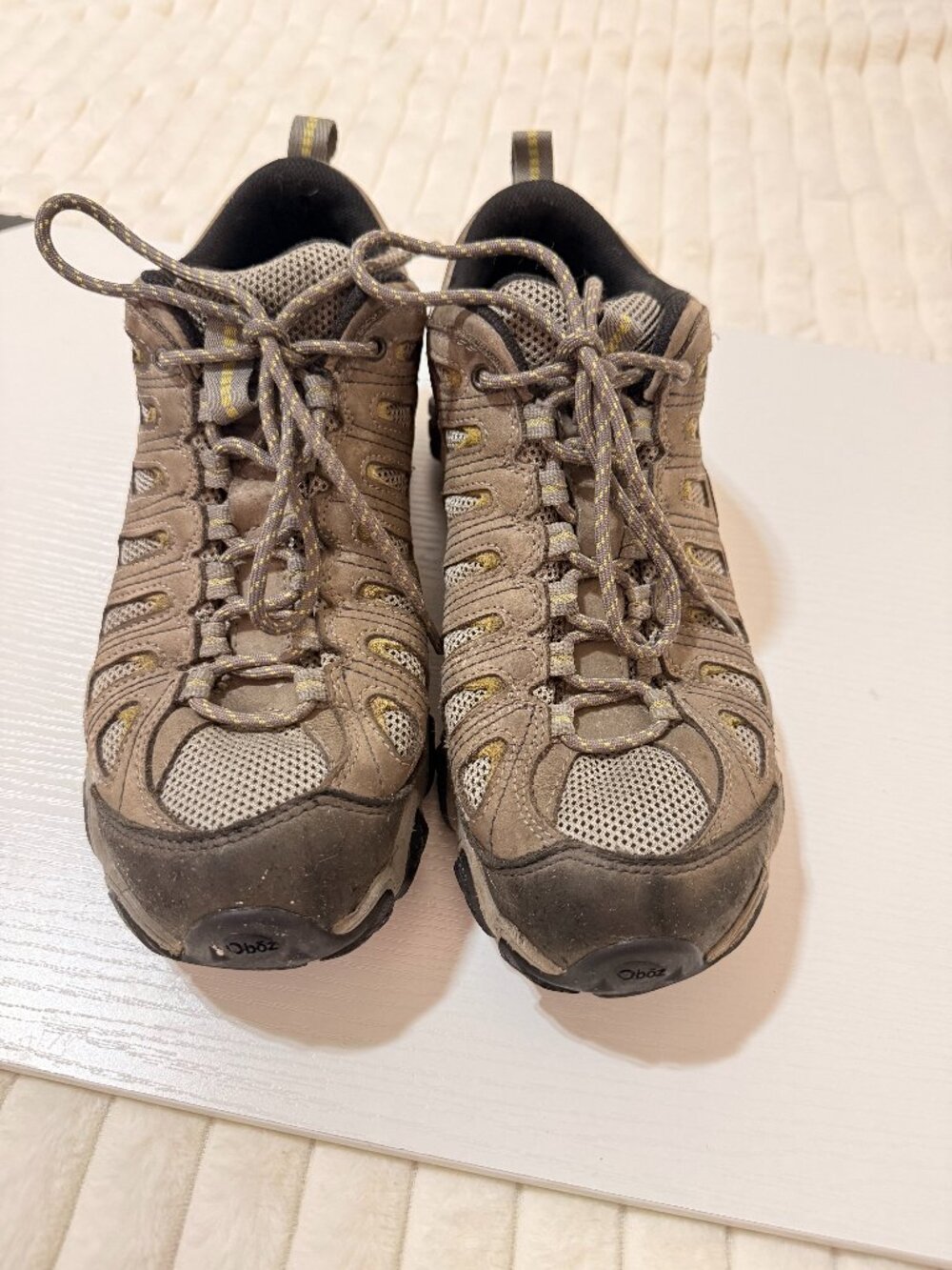 Oboz Men’s Size 9 Brown Hiking Trail Shoes EU 43 Outdoor